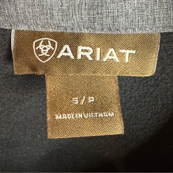 NEW Ariat Men's Light Gray 2.0 Vernon Soft Shell Zip Up Jacket Vest size S - Picture 7 of 11